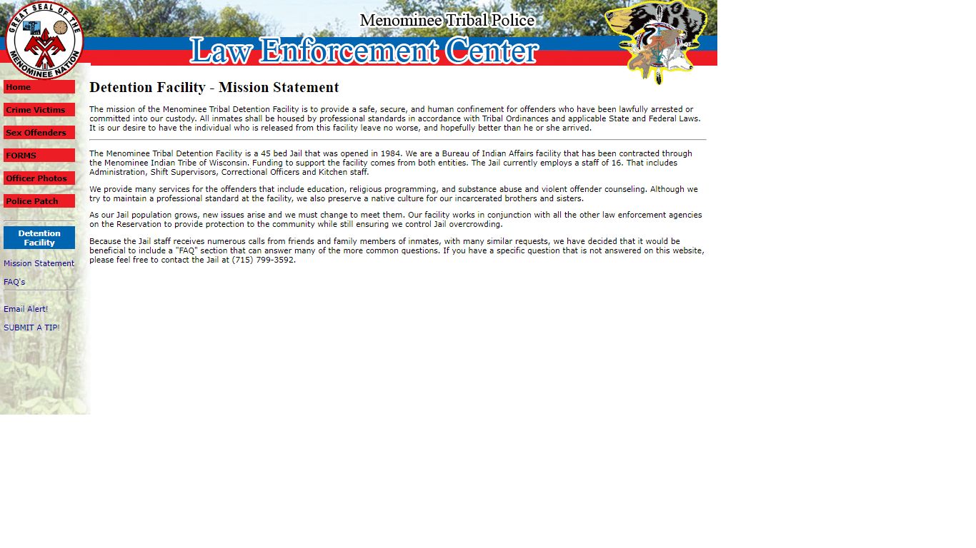 Menominee Tribal Detention Facility