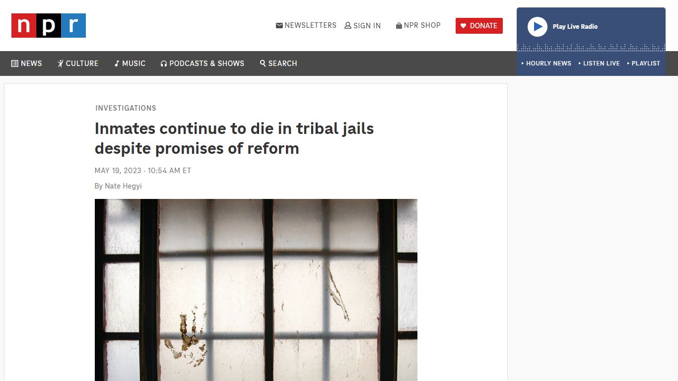Despite promised reforms, inmates are still dying in tribal jails : NPR